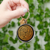 Triple Celtic Knot Swirl Mandala Sleutelhanger (Hand)