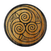 Triple Celtic Knot Swirl Mandala Snijplank (Voorkant)