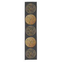 Triple Celtic Knot Swirl Mandala Table Runner