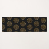 Triple Celtic Knot Swirl Mandala Yoga Mat (Achterkant (horizontaal))