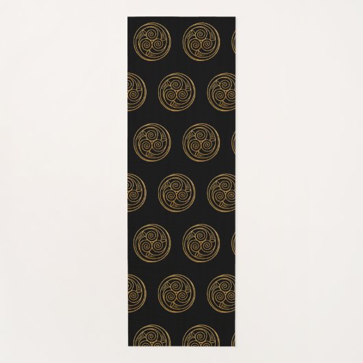 Triple Celtic Knot Swirl Mandala Yoga Mat (Voorkant)