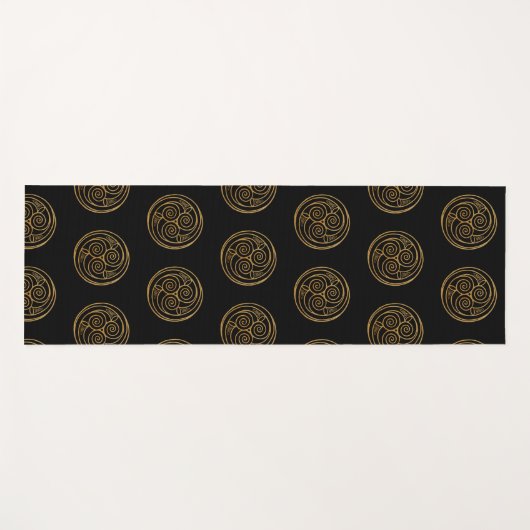 Triple Celtic Knot Swirl Mandala Yoga Mat (Voorkant (horizontaal))