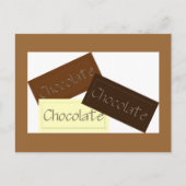 Triple Chocolate Recipcard Briefkaart (Voorkant)