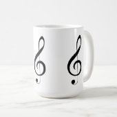 Triple Clef muzieknoot, Koffiemok (Voorkant rechts)