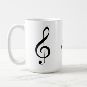 Triple Clef muzieknoot, Koffiemok