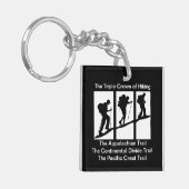 Triple Crown of Hiking Key Ring Sleutelhanger (Voorkant Links)