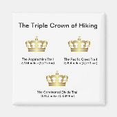 Triple Crown of Hiking Magneet