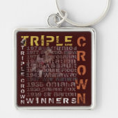 Triple Crown Winners Horse Racing Sleutelhanger (Voorkant)