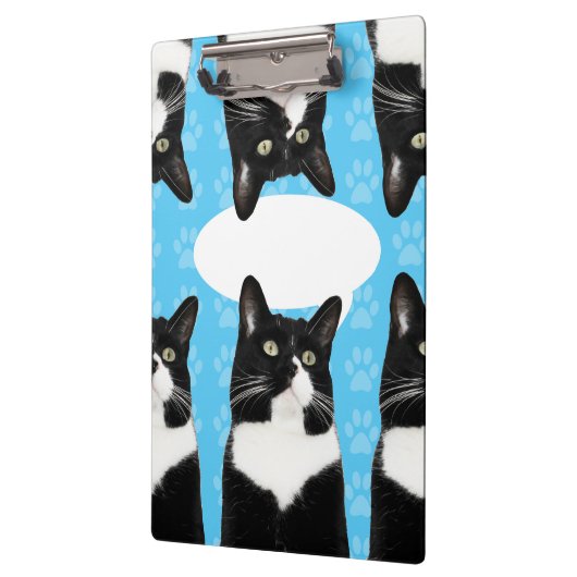 Triple Cute Kat maakt statement Fun Art Klembord (Links)