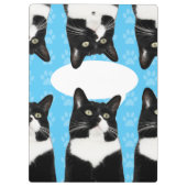 Triple Cute Kat maakt statement Fun Art Klembord (Achterkant)