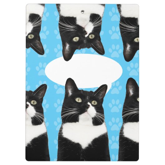Triple Cute Kat maakt statement Fun Art Klembord (Achterkant)