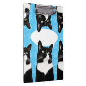 Triple Cute Kat maakt statement Fun Art Klembord (Rechts)