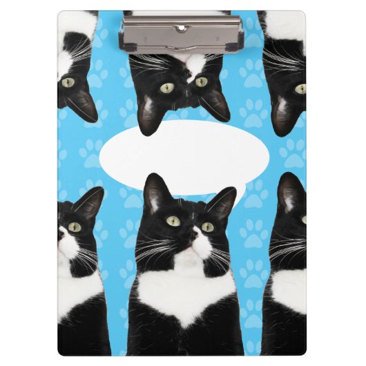 Triple Cute Kat maakt statement Fun Art Klembord (Voorkant)