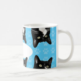 Triple Cute Kat Speech Bubble Custom Fun Koffiemok