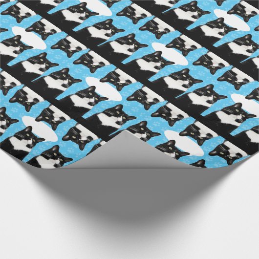 Triple Cute Kat Thuis Bubble Cat Fun Cadeaupapier (Hoek)