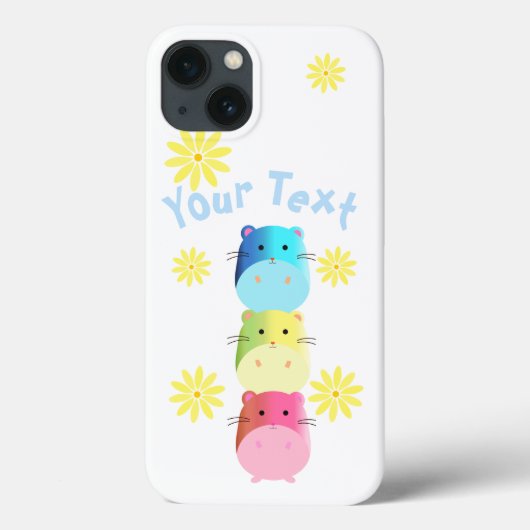 Triple Cute Kawaii Hamsters Custom Hoesje-Mate iPh Case-Mate iPhone Case (Achterkant)