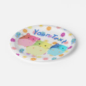 Triple Cute Kawaii Hamsters Custom Papieren Bordje (Gekanteld)