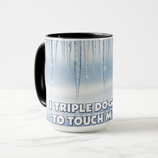 Triple Dog Dare You Combo Mok Funny Christmas mok (Voorkant links)