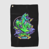 Triple Drain Tournament Towel Golfhanddoek (Voorkant)