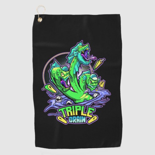 Triple Drain Tournament Towel Golfhanddoek (Voorkant)