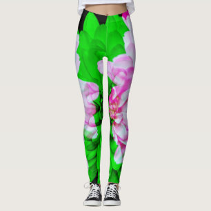 Triple Exposure Flower Art Abstracte Leggings