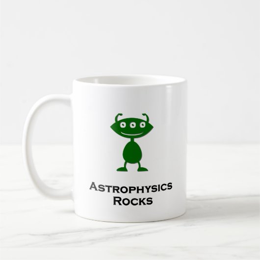 Triple Eye Astrofysics Rocks groen Koffiemok (Links)