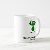 Triple Eye Computer Science Rocks groen Koffiemok (Voorkant rechts)