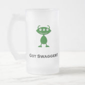 Triple Eye Got Swagger groen Matglas Bierpul (Links)