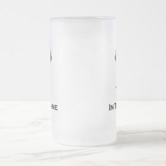 Triple Eye in de Zone groen Matglas Bierpul (Center)