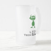 Triple Eye Let Tech Support groen Matglas Bierpul (Voorkant rechts)