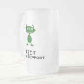 Triple Eye Let Tech Support groen Matglas Bierpul (Voorkant links)