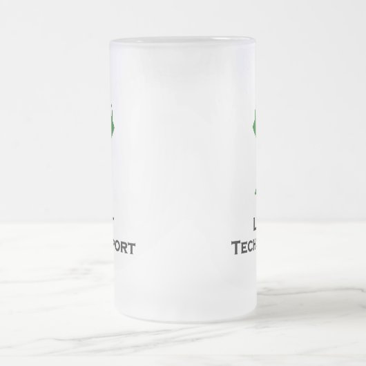 Triple Eye Let Tech Support groen Matglas Bierpul (Center)