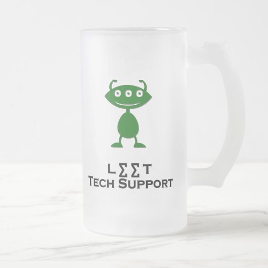 Triple Eye Let Tech Support groen Matglas Bierpul (Rechts)