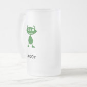 Triple Eye w00t groen Matglas Bierpul (Voorkant links)