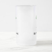 Triple Eye Wees Geweldige groen Matglas Bierpul (Center)