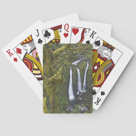 Triple Falls, Columbia River Gorge Pokerkaarten (Achterkant)