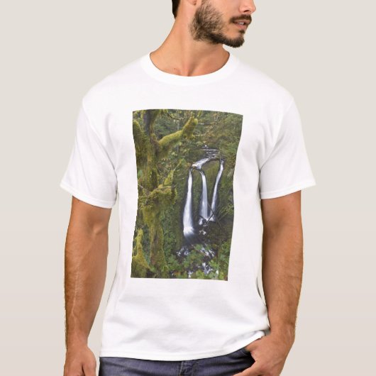 Triple Falls, Columbia River Gorge T-shirt (Voorkant)