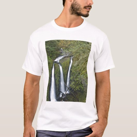 Triple Falls, Columbia River Gorge T-shirt (Voorkant)