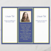 Triple Fold Business Brochure over foto QR (Achterkant)
