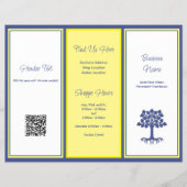 Triple Fold Business Brochure over foto QR (Voorkant)