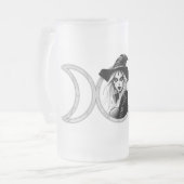 Triple Goddess - 16 oz Frosted Glass Beer Mok (Voorkant links)
