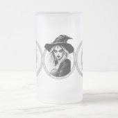 Triple Goddess - 16 oz Frosted Glass Beer Mok (Center)
