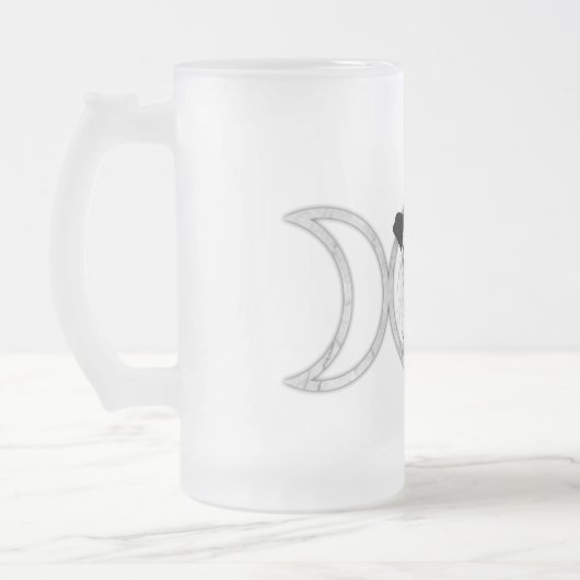 Triple Goddess - 16 oz Frosted Glass Beer Mok (Links)