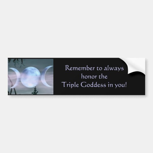 Triple Goddess Bumpersticker (Voorkant)