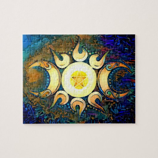 Triple Goddess Crowned Legpuzzel (Horizontaal)