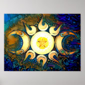 Triple Goddess Crowned Poster (Voorkant)