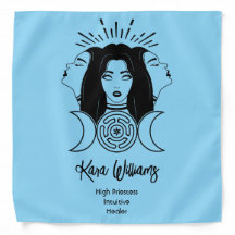Triple Goddess Hecate Zwart & Blauw Tarot Doek