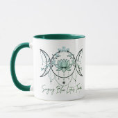 Triple Goddess & Lotus Green Mug Mok (Links)
