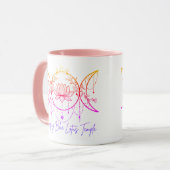 Triple Goddess & Lotus Pink Mug Mok (Voorkant links)