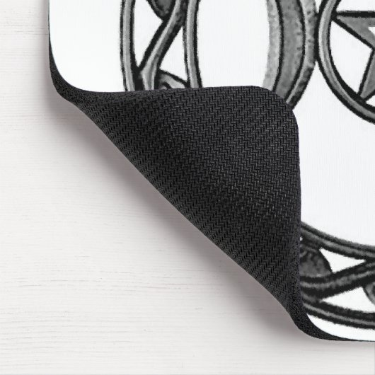 Triple Goddess met Pentagram Muismat (Hoek)